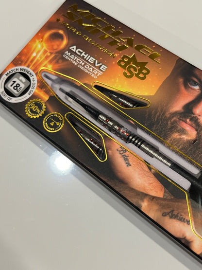 SHOT DARTS MICHAEL SMITH ACHIEVE 18 GRAM SOFT TIP SHIPS FREE N FREE FLIGHTS