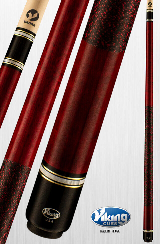 VIKING 2612 POOL CUE TIGER 13.00MM TIP VIKORE SHAFT NEW FREE SHIPPING FREE CASE