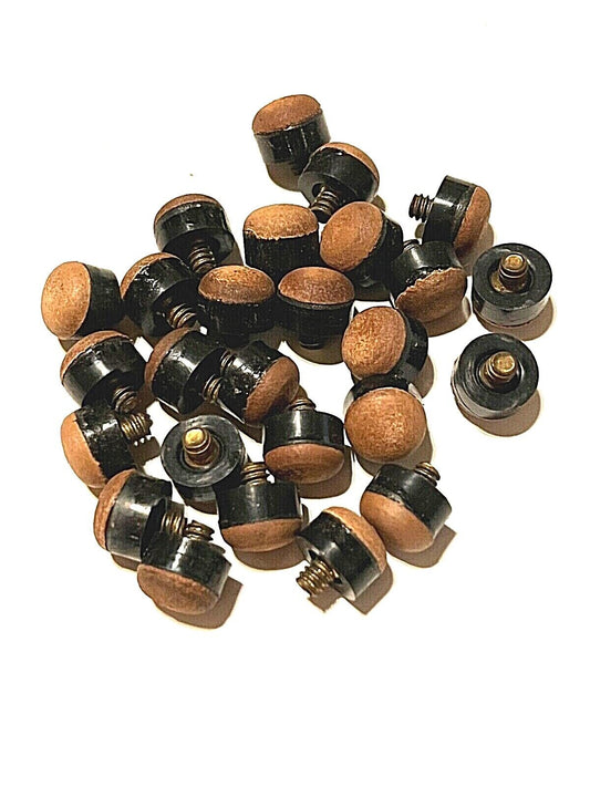 SCREW ON POOL TIPS IN BULK 12MM DIAMETER PACK OF 25 HAVE EXTRA! FREE SHIPPING