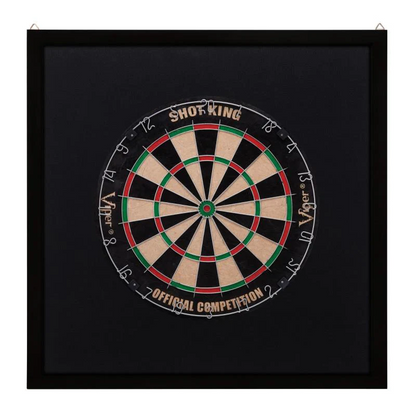 VIPER FRAMED DARTBOARD BACKBOARD MAHOGANY FINISH  OPEN ITEM SHIP FREE