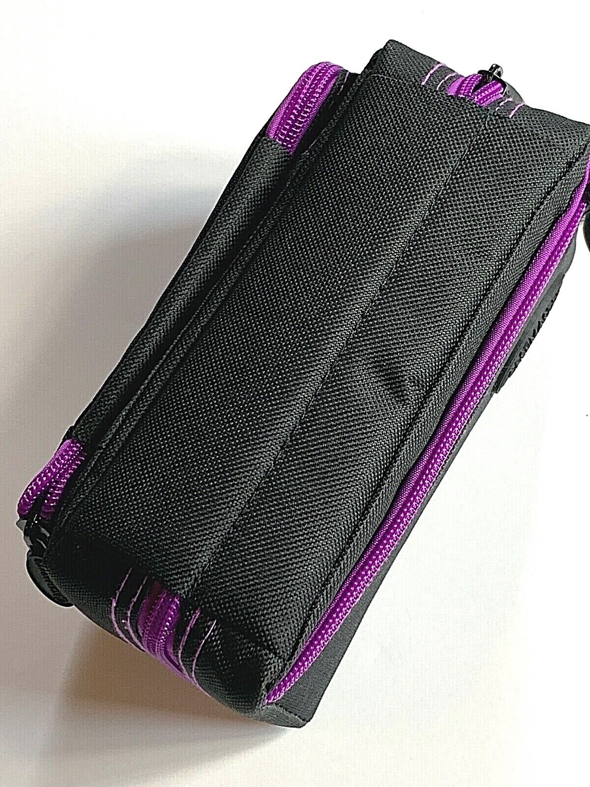 VIPER GLD PLAZMA PRO DART CASE BLK W/ PURPLE TRM PHONE PCKT. FREE SHIP & FLIGHTS