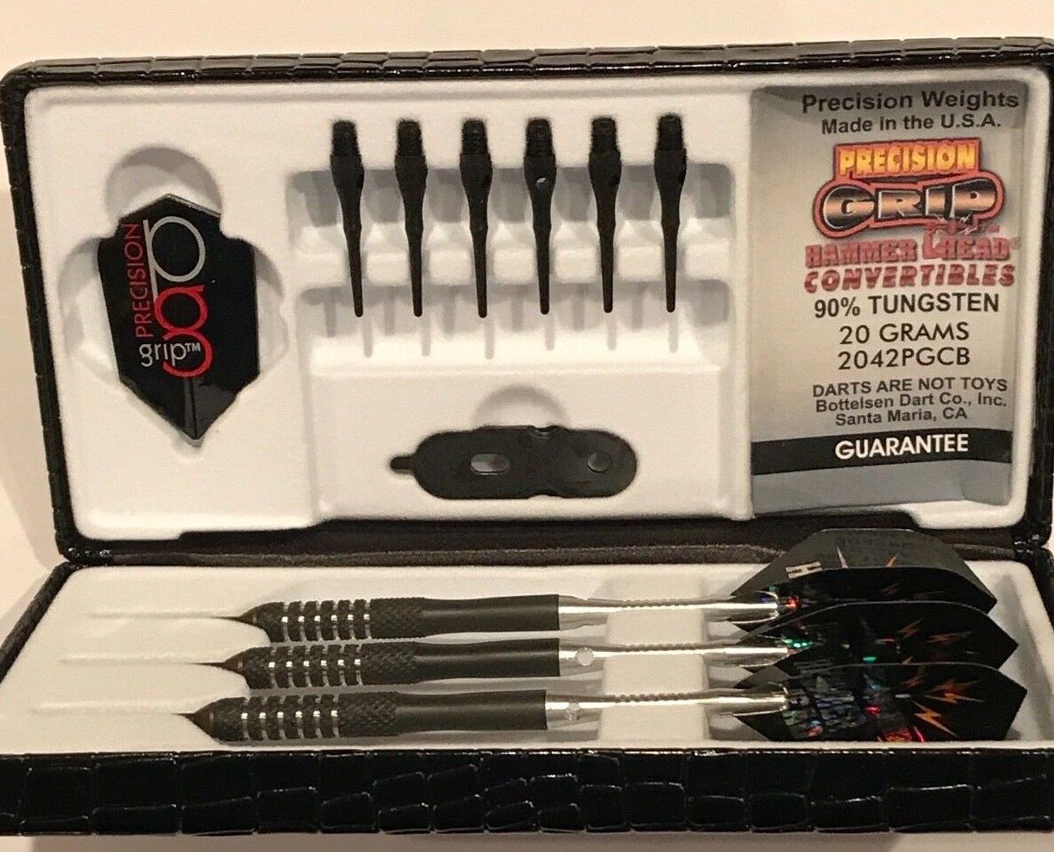 HAMMERHEAD 2042PGCB CONVERTIBLE PRECISION SOFT/STEEL TIP DARTS FREE SHIPPING