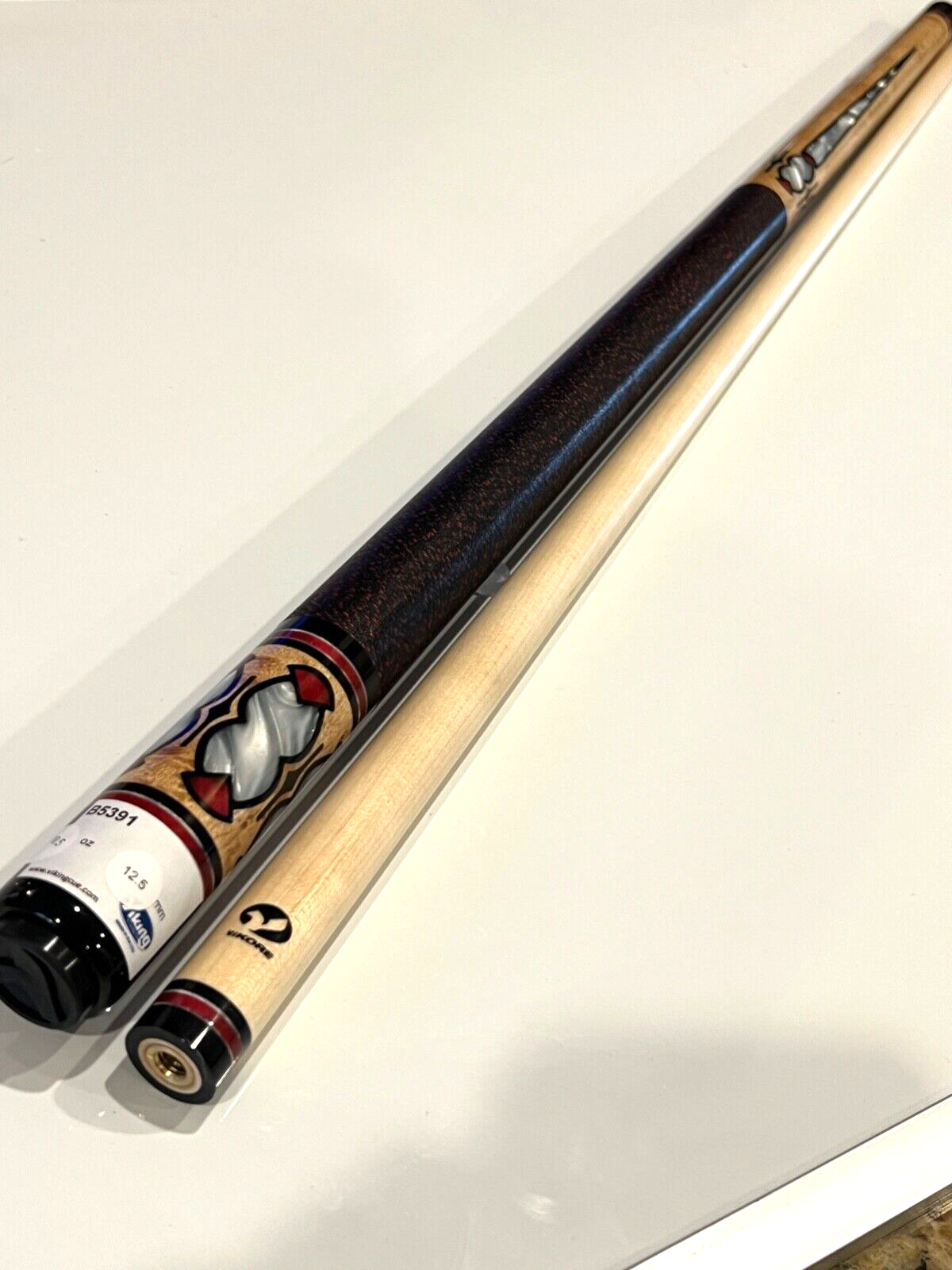 VIKING 5391 POOL CUE TIGER 12.50 MM TIP VIKORE SHAFT LTD FREE CASE SHIPS FREE