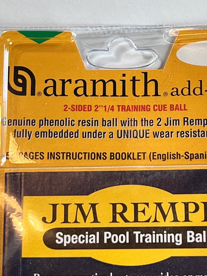 ARAMITH JIM REMPE TRAINING BALL 2 1/4"  SHIPS FREE N FREE TIPS  BEWARE COPYCATS