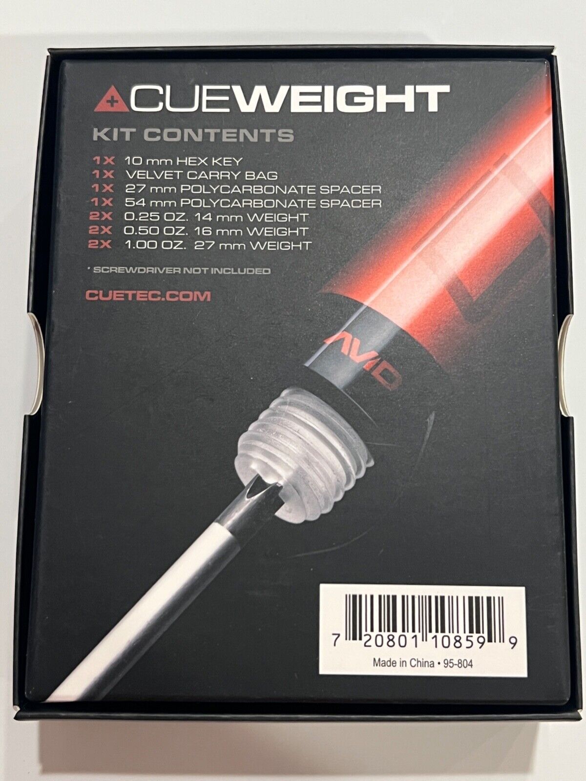 CUETEC ACUEWEIGHT PERCISION WEIGHT CHANGE SYSTEM KIT BRAND NEW FREE SHIPPING