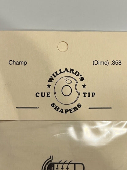 WILLARD TIP SHAPER SHAPES TO A DIME RADIUS FREE LE PRO TIP  NEW FREE SHIPPING