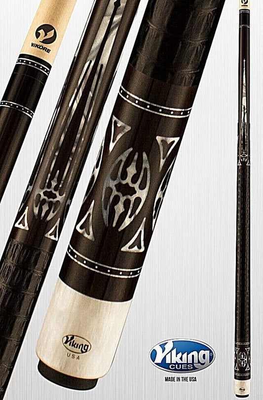 VIKING B6111 POOL CUE TIGER 12.00 MM TIP VIKORE SHAFT NEW SHIPS FREE N FREE CASE