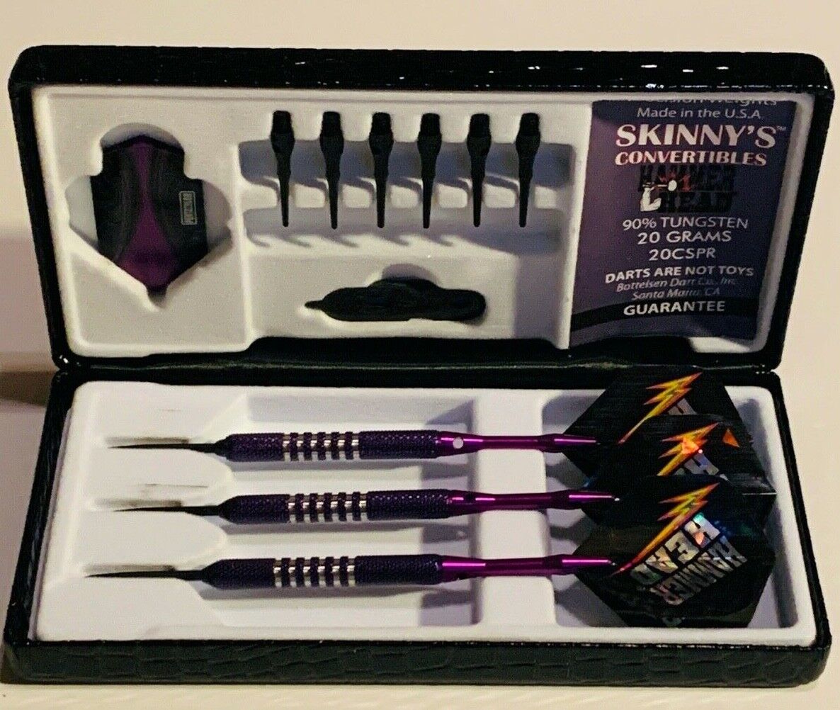 BOTTELSEN TOUGH COAT STEEL TIP DARTS 20CSPR SKINNYS CONVERTIBLE  FREE SHIPPING