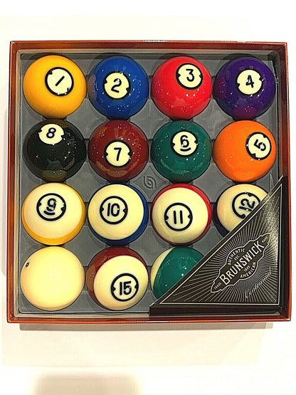 BRUNSWICK CENTENNIAL POOL BALL SET BRAND NEW FREE TIPS SHIPS FREE BEWARE FAKES!