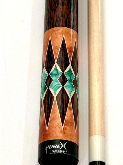 PUREX HXTE6 POOL CUE WITH 11.75 KAMUI TIP BRAND NEW FREE SHIPPING FREE HARD CASE