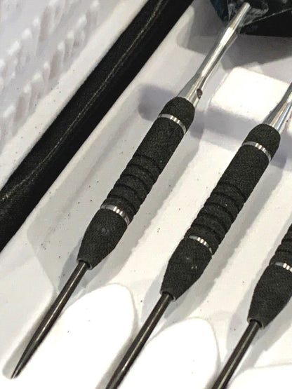 BOTTELSEN GREAT WHITE STEEL TIP SHARK SKIN DARTS 26 GR BLACK NEW FREE SHIPPING