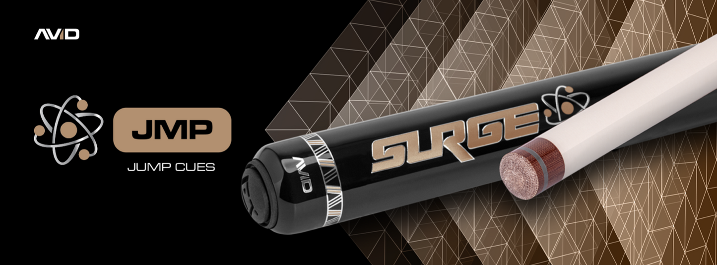 CUETEC AVID SURGE JUMP CUE BLACK GOLD  STAIN  BRAND NEW 95-333 SHIPS FREE