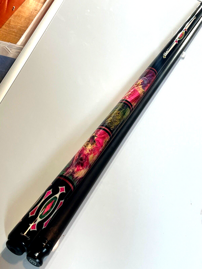 JACOBY RARE LTD CUE W/ BLACK SHAFT EXOTIC MATERIAL MUST SEE SHIPS FREE W CASE