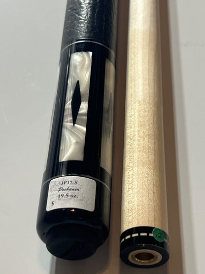 PECHAUER JP17-S JP17S POOL CUE LEATHER EBONY STAIN 12.00 MM SHIPS FREE FREE CASE