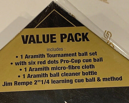 ARAMITH DURAMITH TOURNAMENT PRO CUP VALUE PAC POOL BALLS BIG VALUE SHIPS FREE