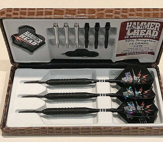 HAMMERHEAD 24 GRAM BLACK STEAL BOTTELSEN DARTS 249E  FREE SHIPPING FREE FLIGHTS