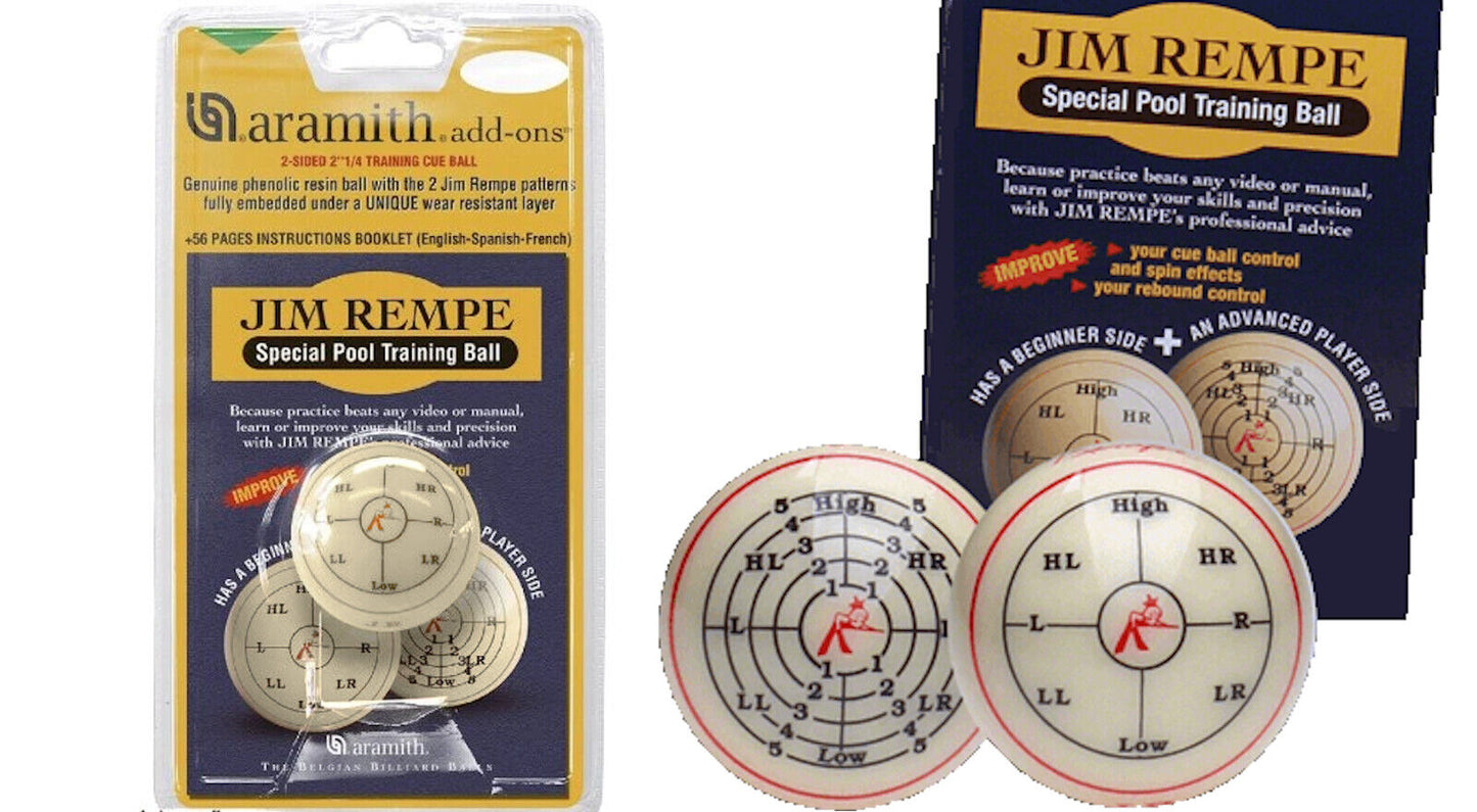 ARAMITH JIM REMPE TRAINING BALL 2 1/4"  SHIPS FREE N FREE TIPS  BEWARE COPYCATS