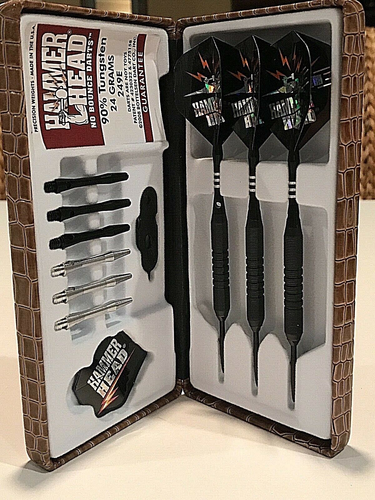 HAMMERHEAD 24 GRAM BLACK STEAL BOTTELSEN DARTS 249E  FREE SHIPPING FREE FLIGHTS