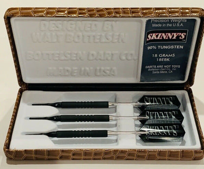 BOTTELSEN 18EBK 20 GRAM SKINNY'S  BLACK STEAL SOFT TIP DARTS SHIPS FREE N MORE