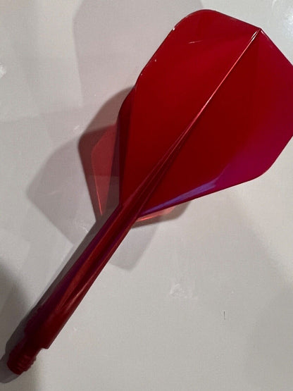 CONDOR RED METALLIC AXE LONG 33.5MM  FLIGHT SMALL  SHAPE SHIPS FREE