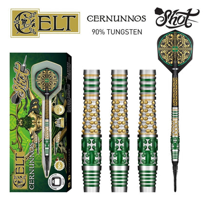 SHOT DARTS CELT CERNUNOS 20 GRAM TUNGSTEN SOFT TIP SHIPS FREE N FREE FLIGHTS