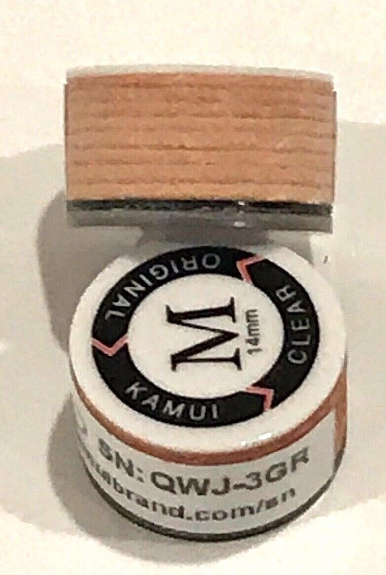 KAMUI MEDIUM ORIGINAL CLEAR POOL CUE TIPS M HARDNESS BRAND NEW FREE SHIPPING