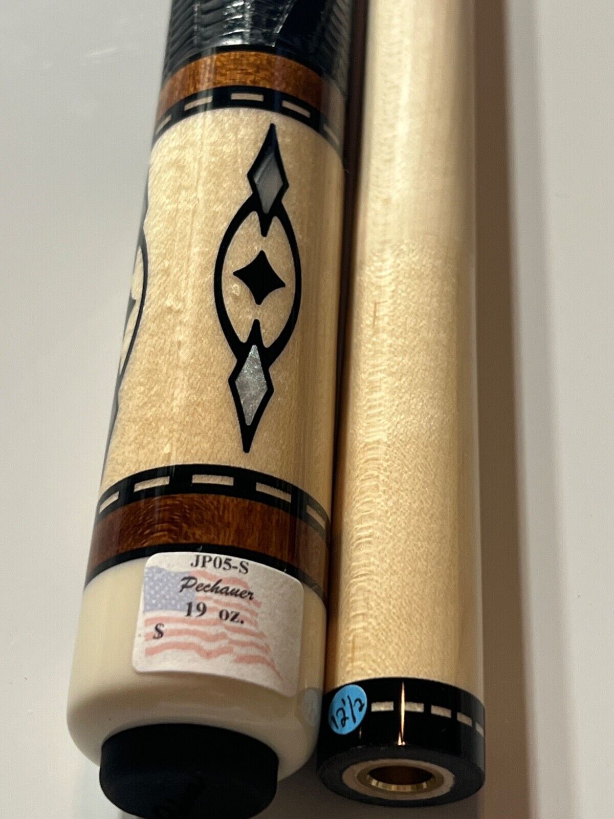 PECHAUER JP5S JP5 POOL CUE LEATHER DANISH STAIN 12.5 MM NEW SHIPS FREE FREE CASE