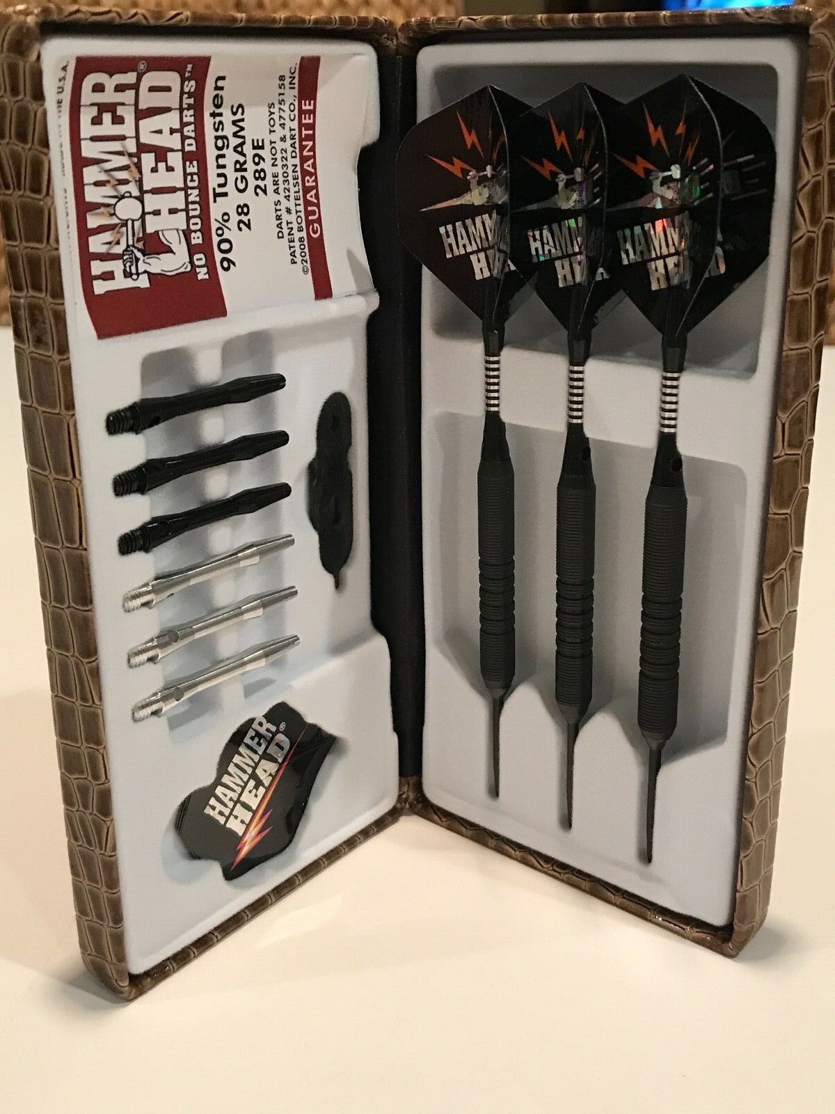 HAMMERHEAD 28 GRAM BLACK STEAL BOTTELSEN DARTS 289E  FREE SHIPPING FREE FLIGHTS