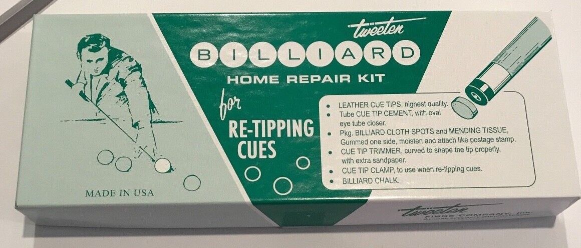 TWEETEN TIP REPAIR KIT POOL CUE TIP REPAIR KIT BRAND NEW GREAT VALUE SHIPS FREE