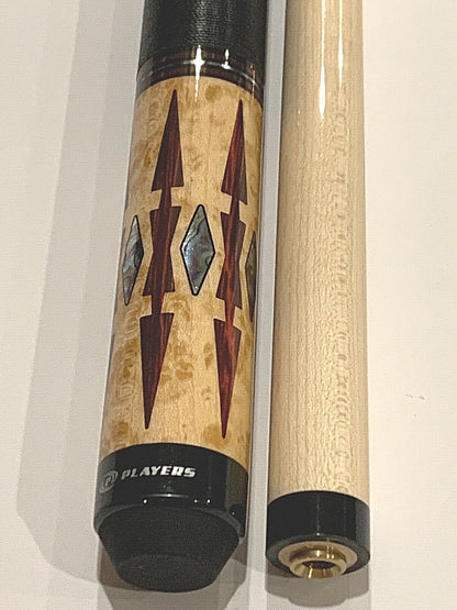 PLAYERS EXOTIC WOOD POOL CUE MODEL E2330 BRAND NEW FREE SHIPPING FREE HARD CASE