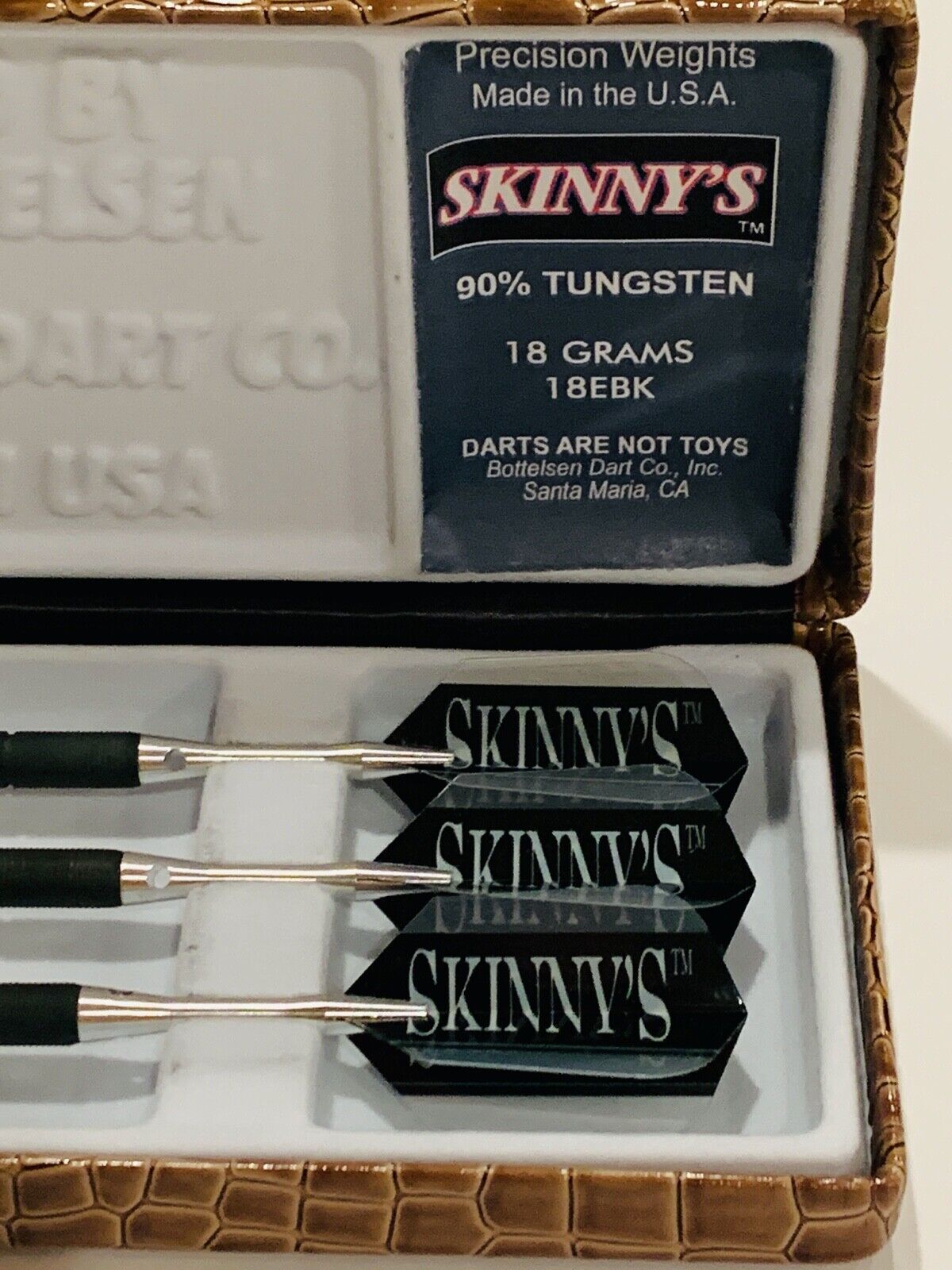 BOTTELSEN 18EBK 20 GRAM SKINNY'S  BLACK STEAL SOFT TIP DARTS SHIPS FREE N MORE