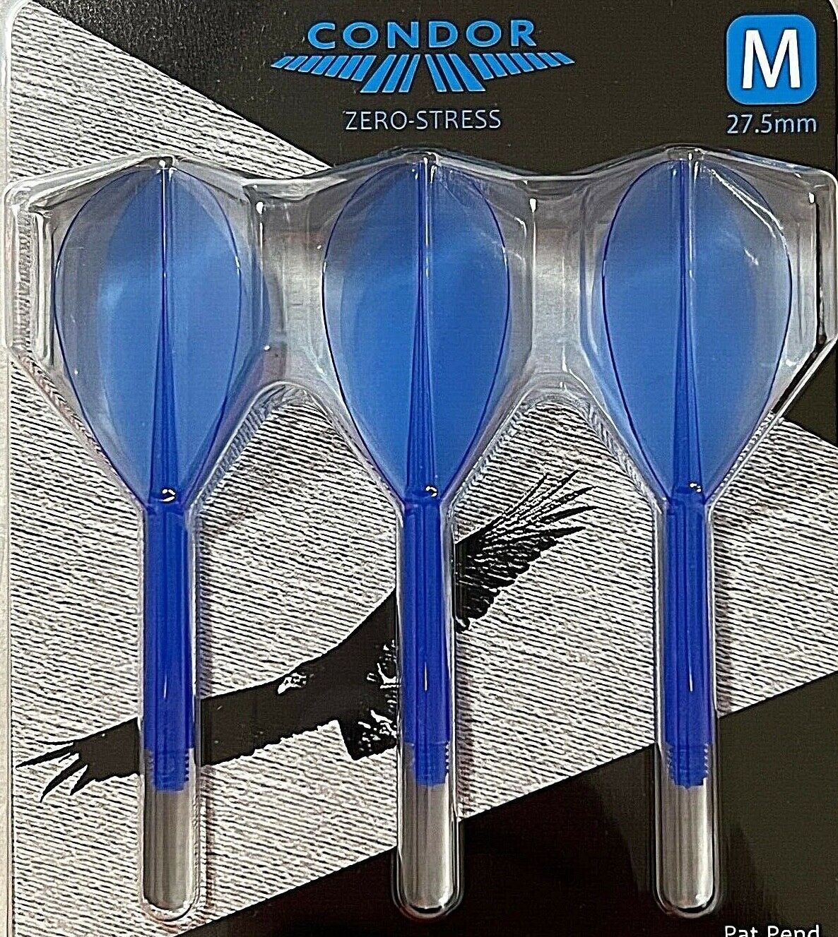 CONDOR ZERO STRESS FLIGHTS BLUE PEAR SHAPE MEDIUM LENGTH FAST FREE SHIPPING