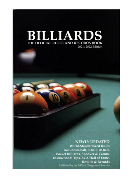 BCA OFFICIAL BILLIARDS RULE BOOK RULES FOR ALL GAMES HALL OF FAME MORE SHIPS FRE