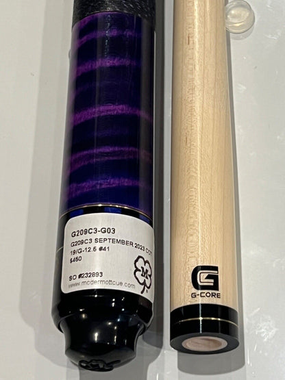 MCDERMOTT SEPTEMBER CUE OF THE MONTH G209 12.5 MM NEW SHPS FREE FREE CASE