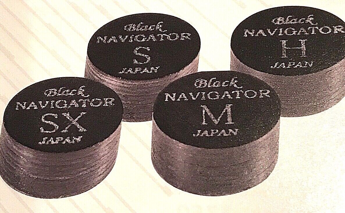 NAVIGATOR BLACK M TIPS BY MCDERMOTT MEDIUM  BRAND NEW FREE SHIPPING N MORE