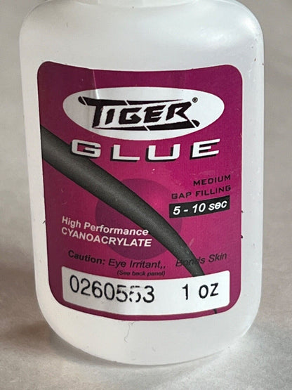 TIGER GLUE FOR TIPS 1 OZ BOTTLE BRAND NEW SHIPS FREE WORKS AWESOME