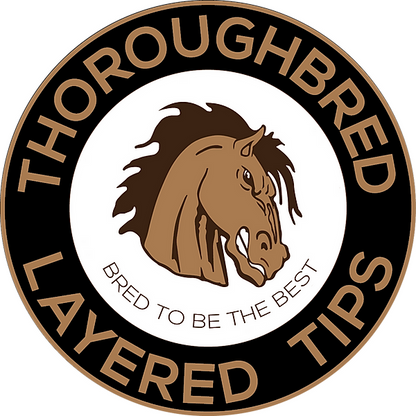 THOROUGHBRED MEDIUM PIGSKIN LEATHER TIPS LISTING IS 2 TIPS NOT 1 SHIPS FREE