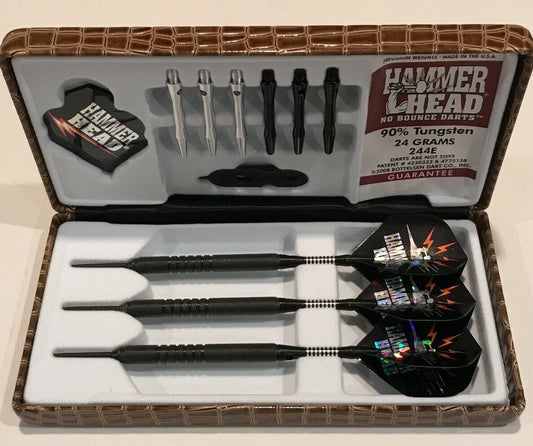 HAMMERHEAD 24 GRAM BLACK STEAL BOTTELSEN DARTS 244E  FREE SHIPPING FREE FLIGHTS