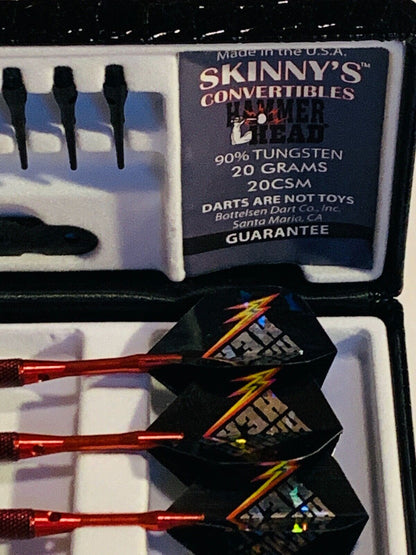 BOTTELSEN TOUGH COAT STEEL TIP DARTS 20CSM SKINNYS CONVERTIBLE  FREE SHIPPING