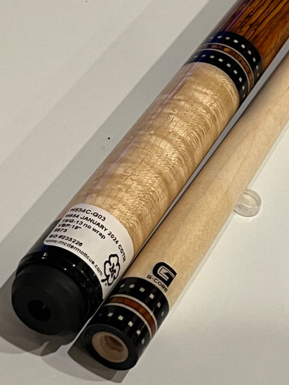 MCDERMOTT JANUARY CUE OF THE MONTH H654C 13.00 MM VBP NEW SHPS FREE FREE CASE