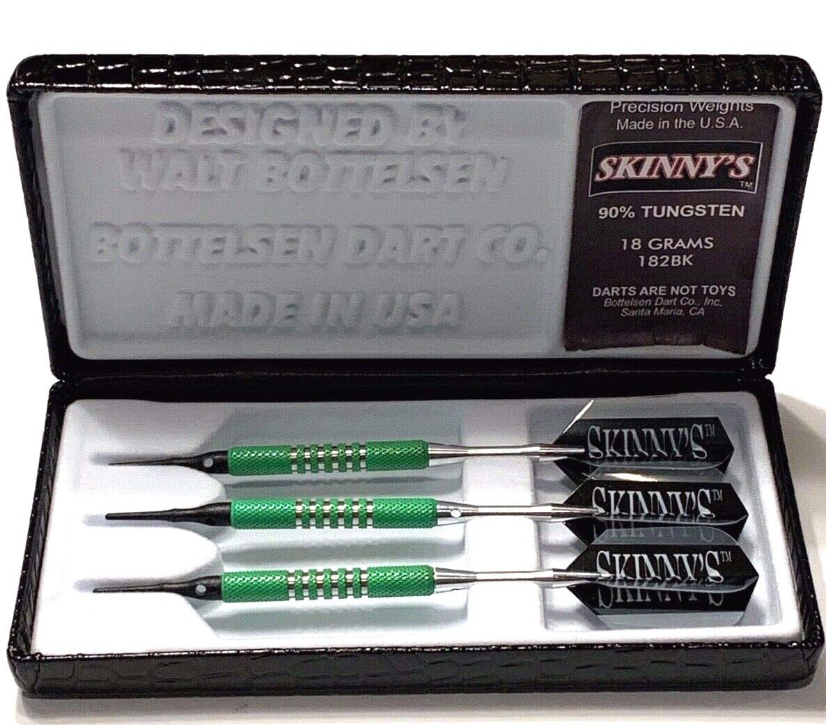 HAMMERHEAD SKINNY'S 182BK BOTTELSEN 18 GRAM SOFT TIP FREE SHIPPING & FLIGHTS