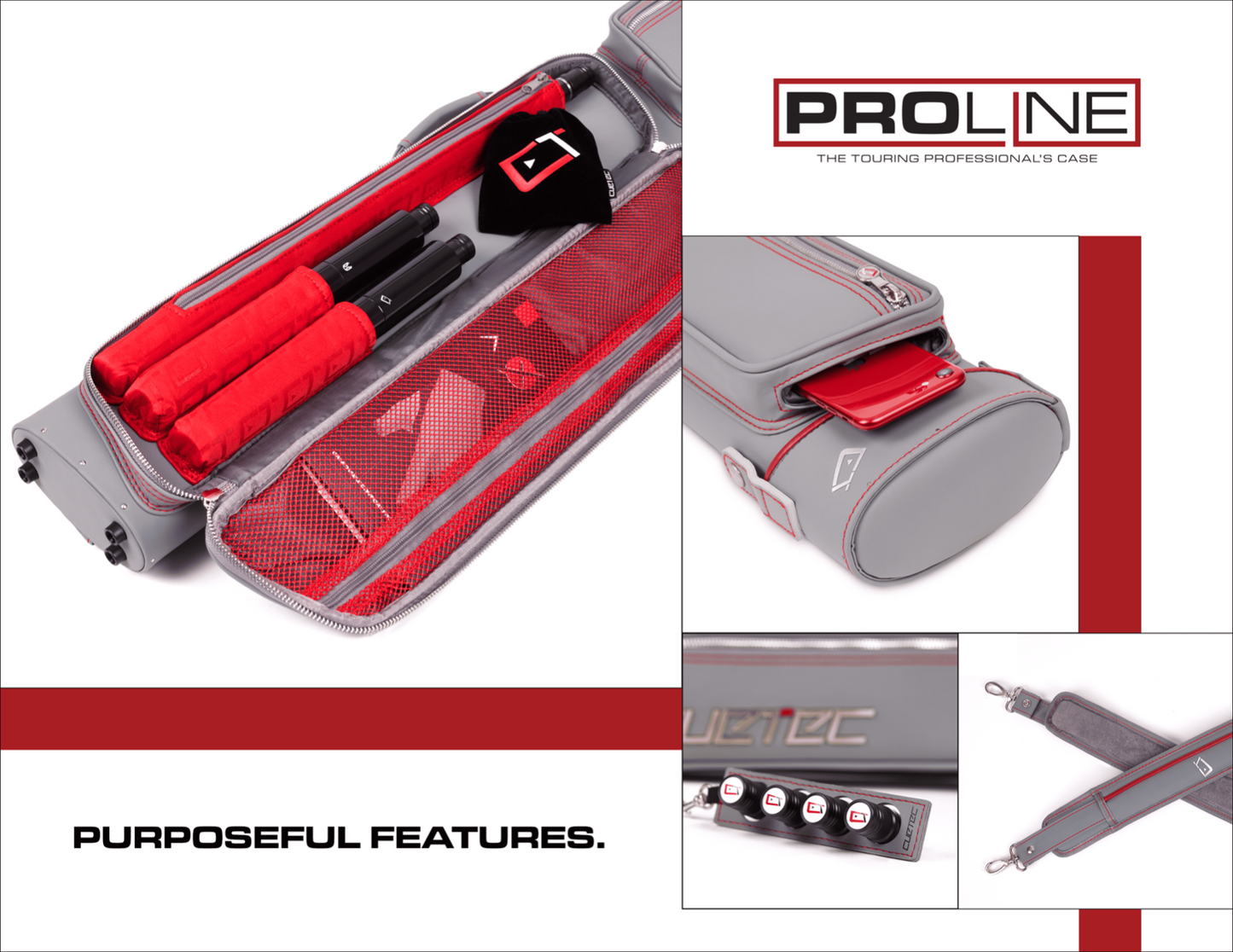 CUETEC PRO LINE 2X4 TOURING GRAY CASE WOW FACTOR IN STOCK NOW SHIPS FREE