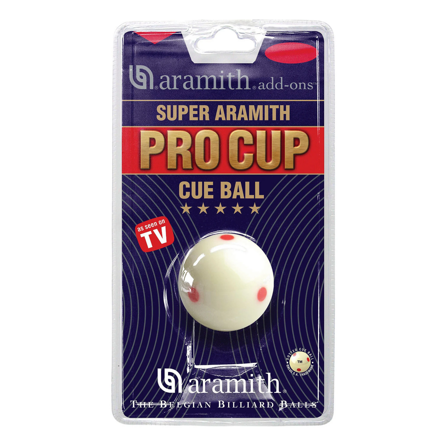 ARAMITH PRO CUP CUE BALL 2 1/4" NEW N PKG SHIP FREE N FREE TIPS  BEWARE COPYCATS