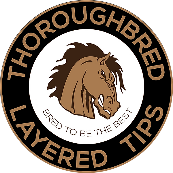 THOROUGHBRED SOFT PIGSKIN LEATHER TIPS LISTING FOR 2 TIPS NOT 1 SHIPS FREE