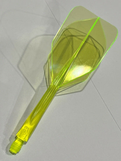 CONDOR AXE NEON YELLOW MEDIUM LENGTH STANDARD SHAPE HD FLIGHT FREE SHIPPING