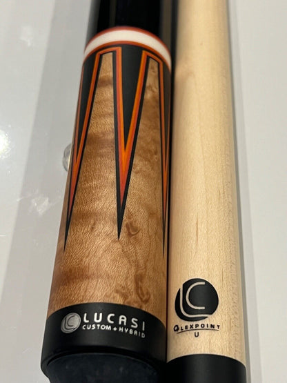 LUCASI LZC54 CUSTOM CUE UNILOC JOINT 12.75MM SHAFT NEW FREE SHIPPING FREE CASE