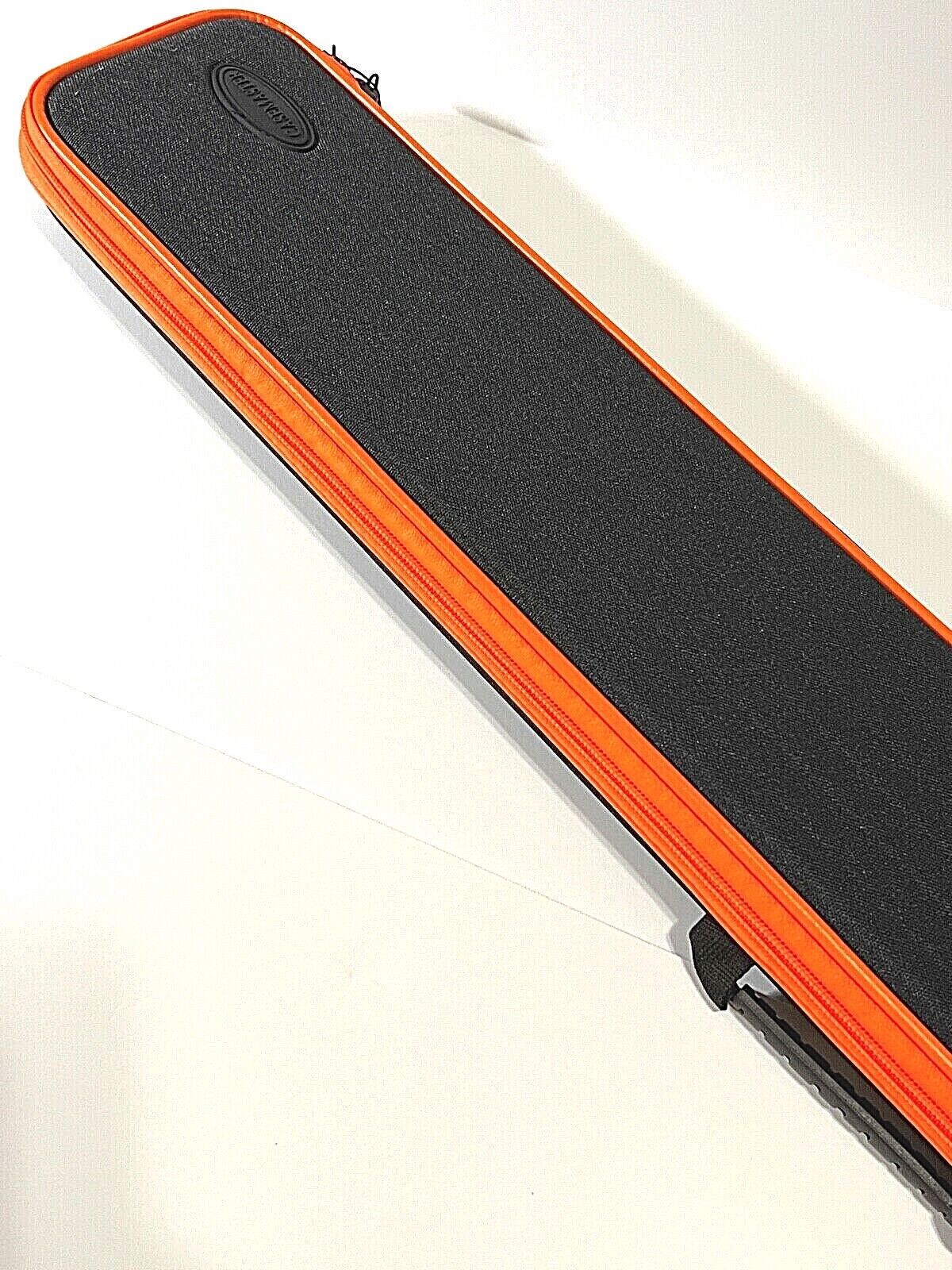 CASEMASTER PARALLAX CUE CASE ORANGE BRAND NEW  PADDED SHIPS FREE BEST PRICE