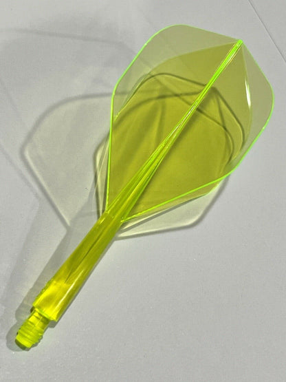 CONDOR AXE NEON YELLOW MEDIUM LENGTH STANDARD SHAPE HD FLIGHT FREE SHIPPING