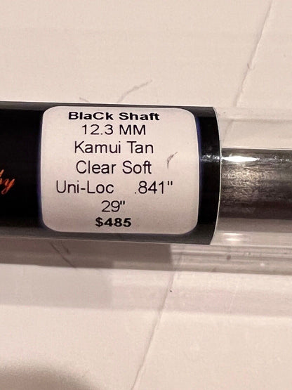 JACOBY BLACK UNILOC 29" CARBON SHAFT KAMUI TIP 11.8 MM NEW FREE SHIPPING N MORE