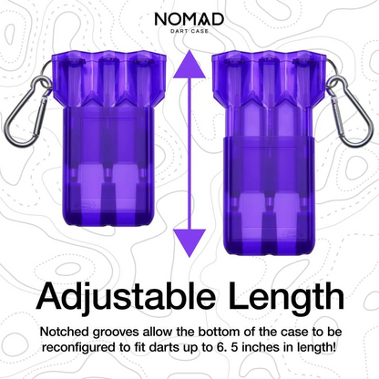 CASEMASTER PURPLE NOMAD VIPER ADJUSTABLE DART CASE NEW FREE FLIGHTS SHIPS FREE